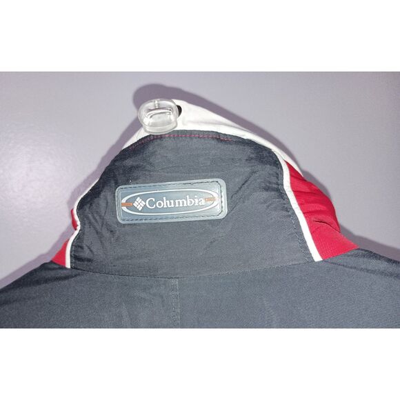 COLUMBIA: Red/Grey Winter Jacket Omni-Shield Waterproof, Woman Size S - Picture 5 of 7